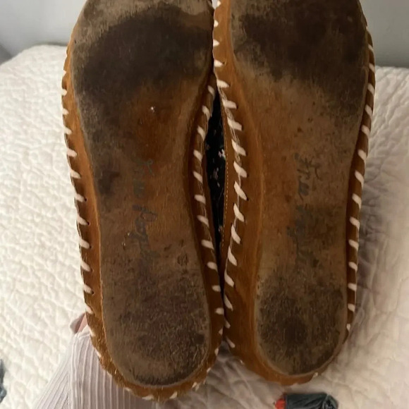 Free People Quilt Slipper Moccasins Size 8.5 - Picture 4 of 6